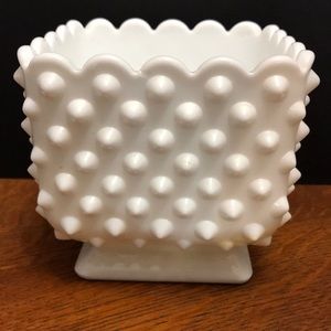 Milk Glass Fenton Flower vase